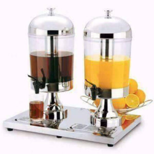 Double Juice Dispenser with Ice Chamber