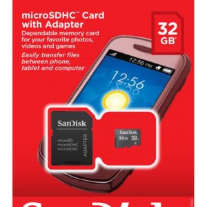 32 GB SanDisk microSDHC Memory Card