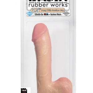 BASIX RUBBER WORKS 7.5" DONG W/SUCTION