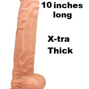 BIG DADDY 10-INCH XTRA THICK REALISTIC DILDO – BROWN